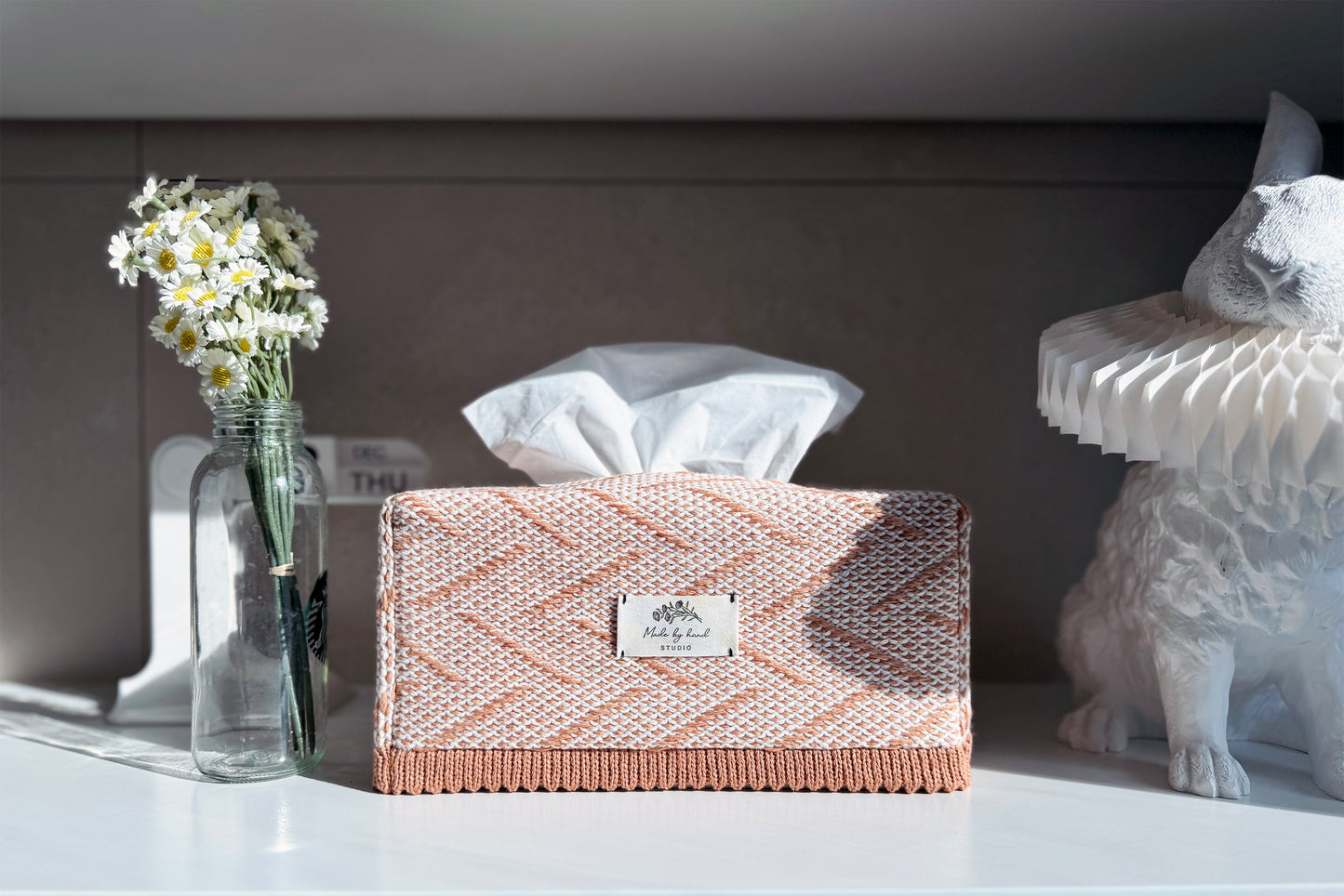 Weaving Tissue Cover _ BURLY WOOD