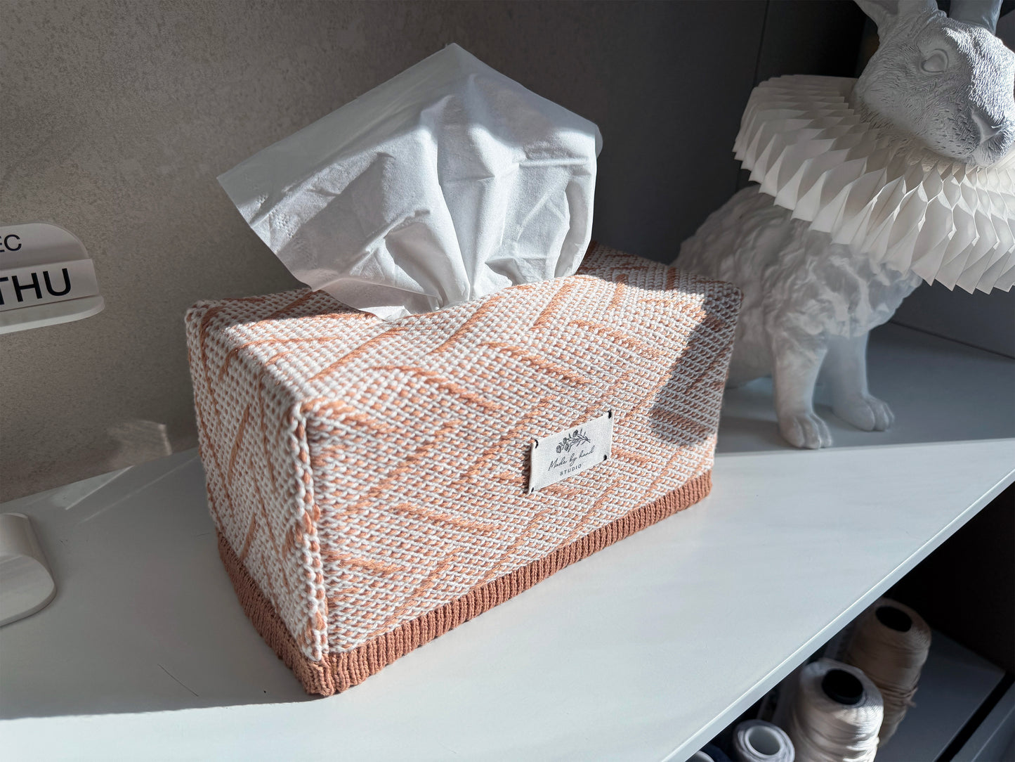 Weaving Tissue Cover _ BURLY WOOD