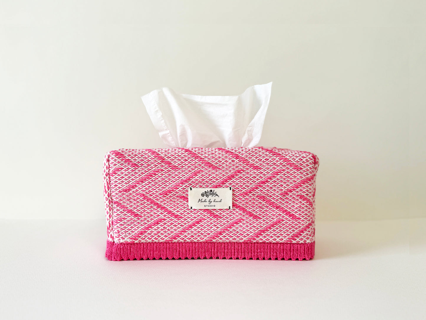 Weaving Tissue Cover _ DEEP PINK