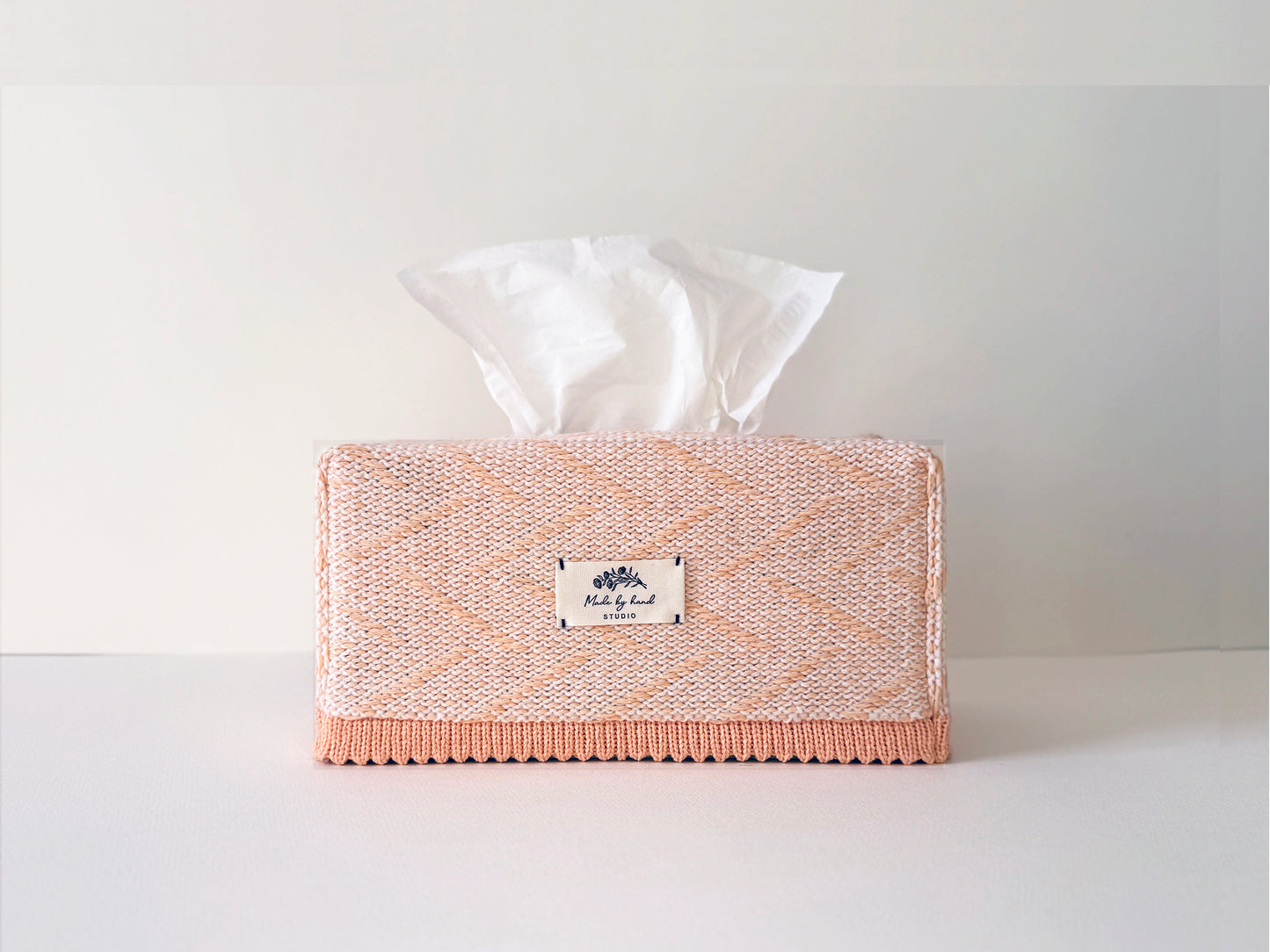 Weaving Tissue Cover _ PEACH PUFF