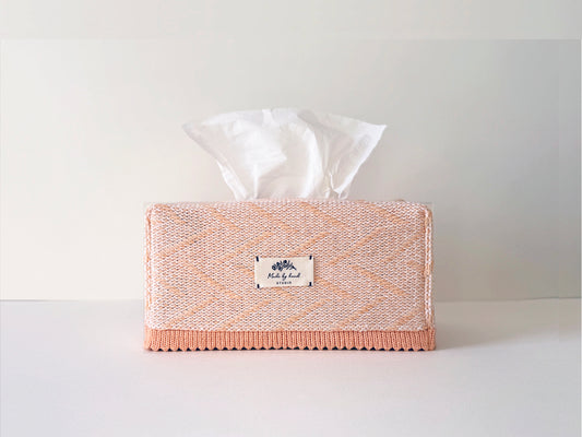 Weaving Tissue Cover _ PEACH PUFF